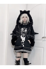 Fall Gothic Rivet Cardigan Hoodie