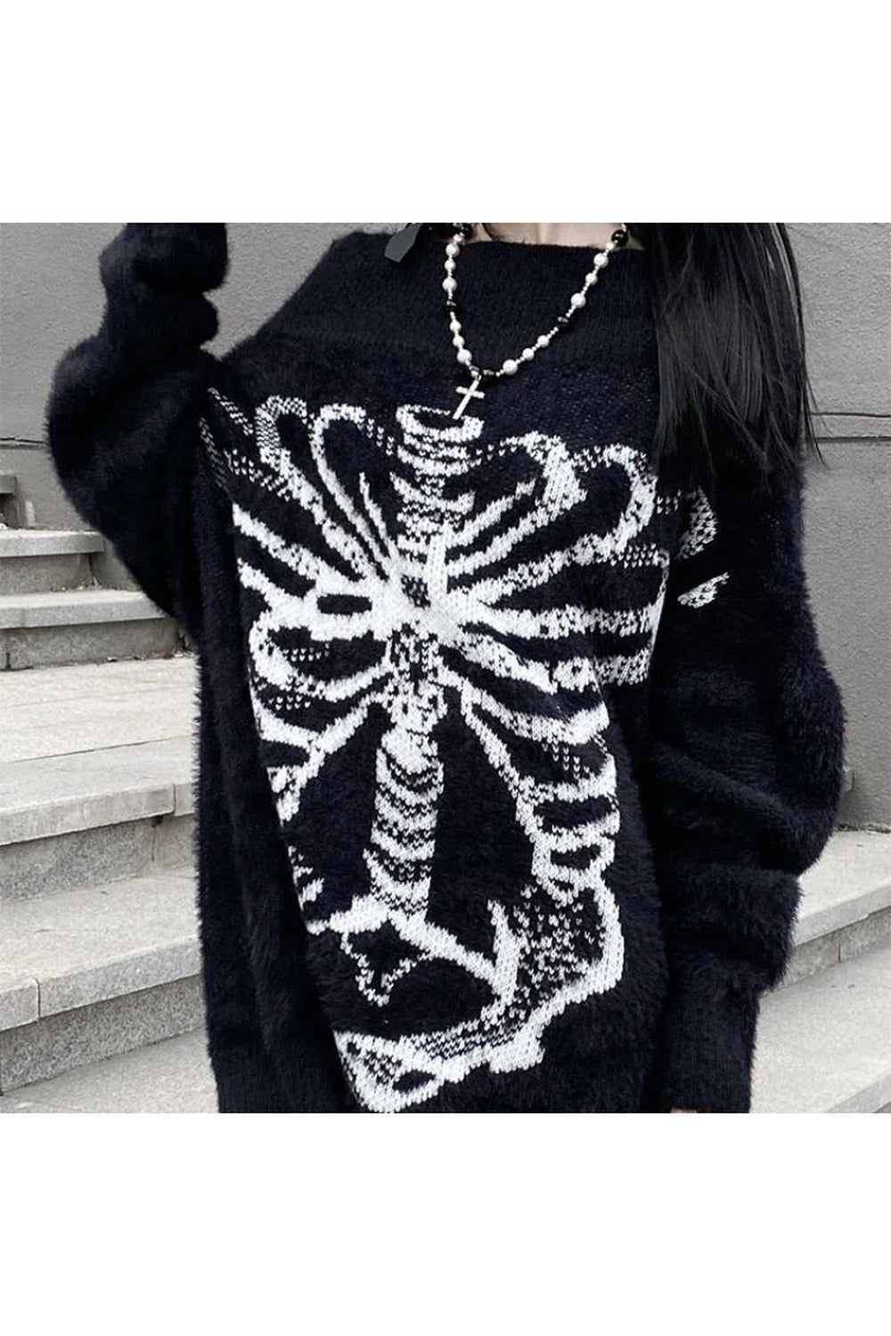 Gothic Skull Harajuku Pullover