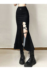 Gothic Slit Mermaid Skirt