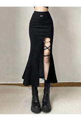 Gothic Slit Mermaid Skirt