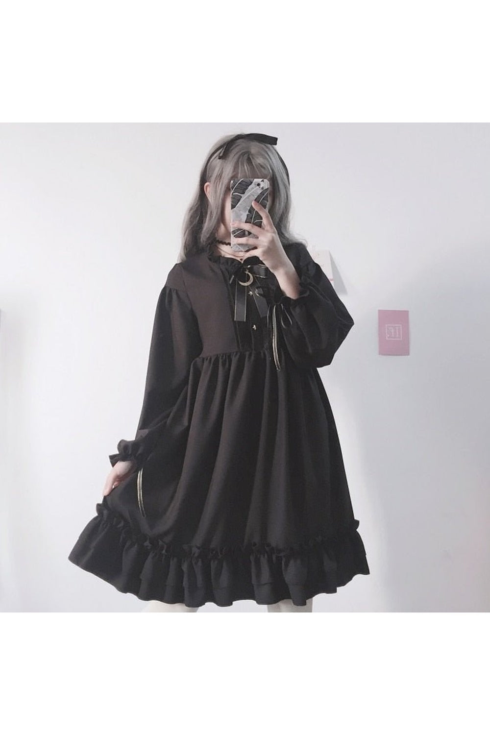 Gothic Summer Chiffon Dress