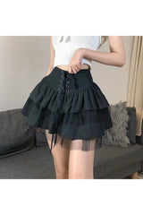 Gothic Summer Pleated Skirt