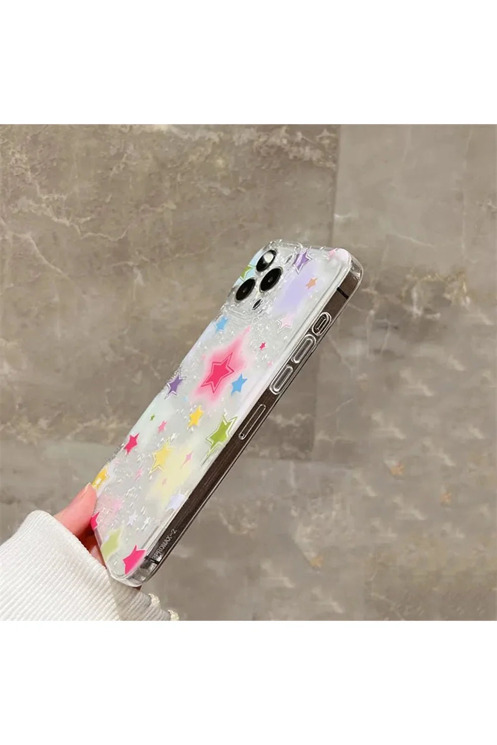 Gradient Star Clear Phone Case