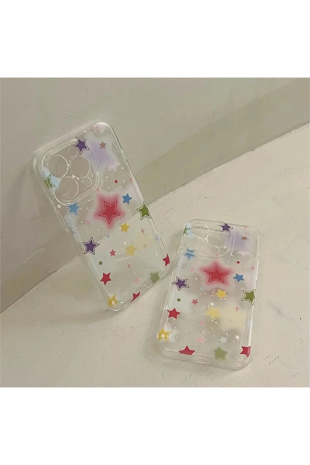 Gradient Star Clear Phone Case