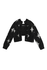 Fall Graphic Knitted Sweater  Y2K