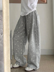 Gray Bow Cozy Lounge Pants