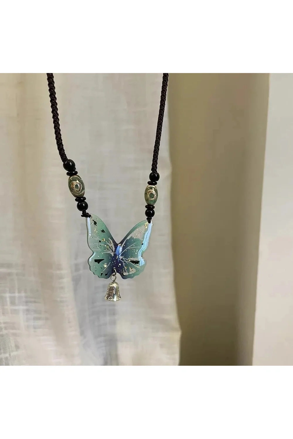 Green Butterfly Necklace