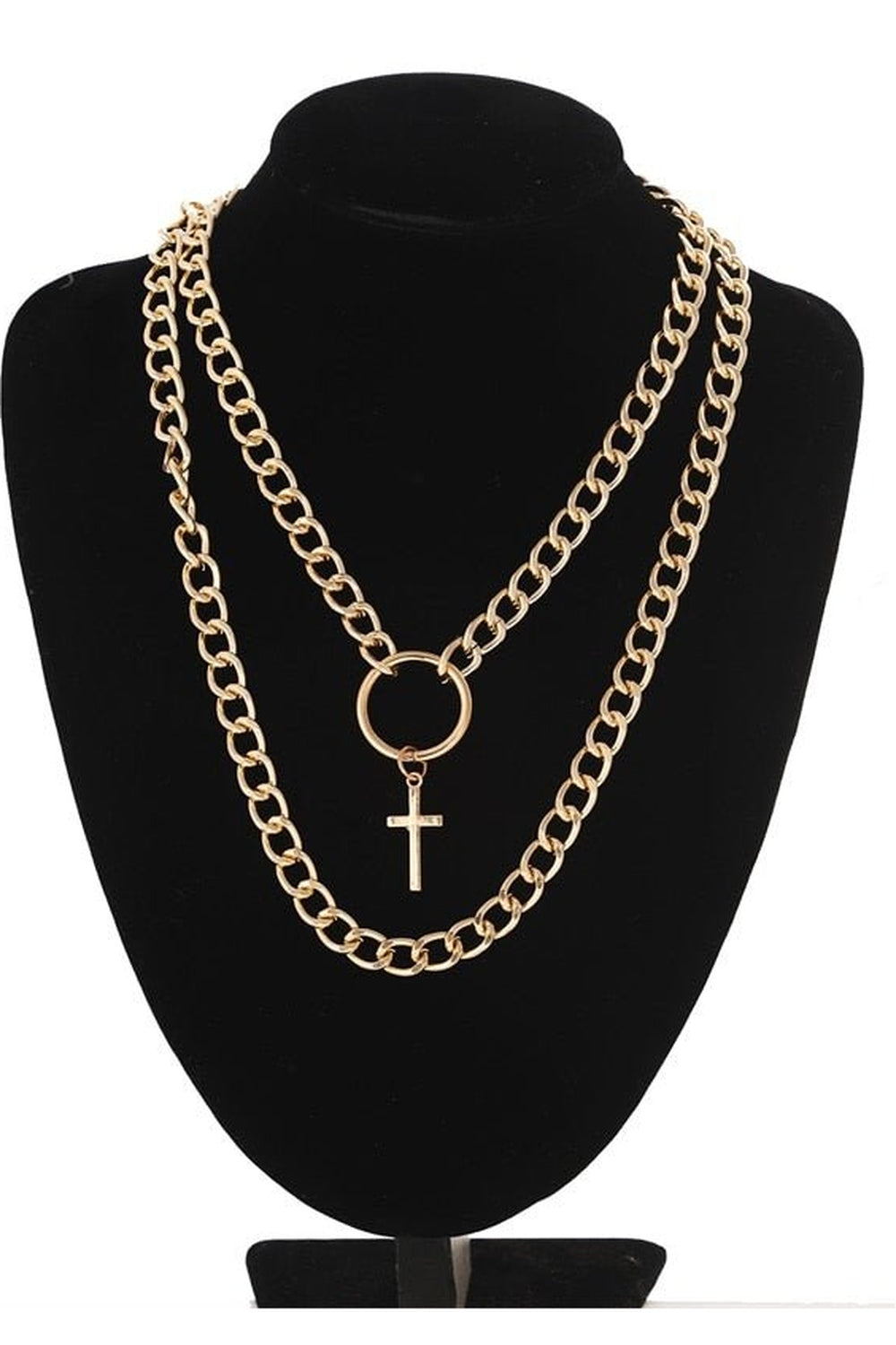 Grunge Aesthetic Cross Necklace