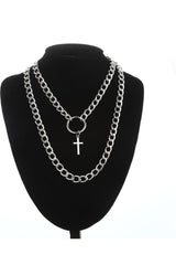 Grunge Aesthetic Cross Necklace