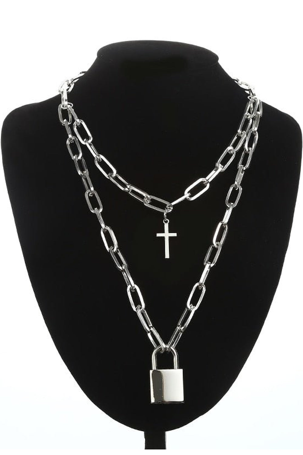 Grunge Aesthetic Cross Necklace