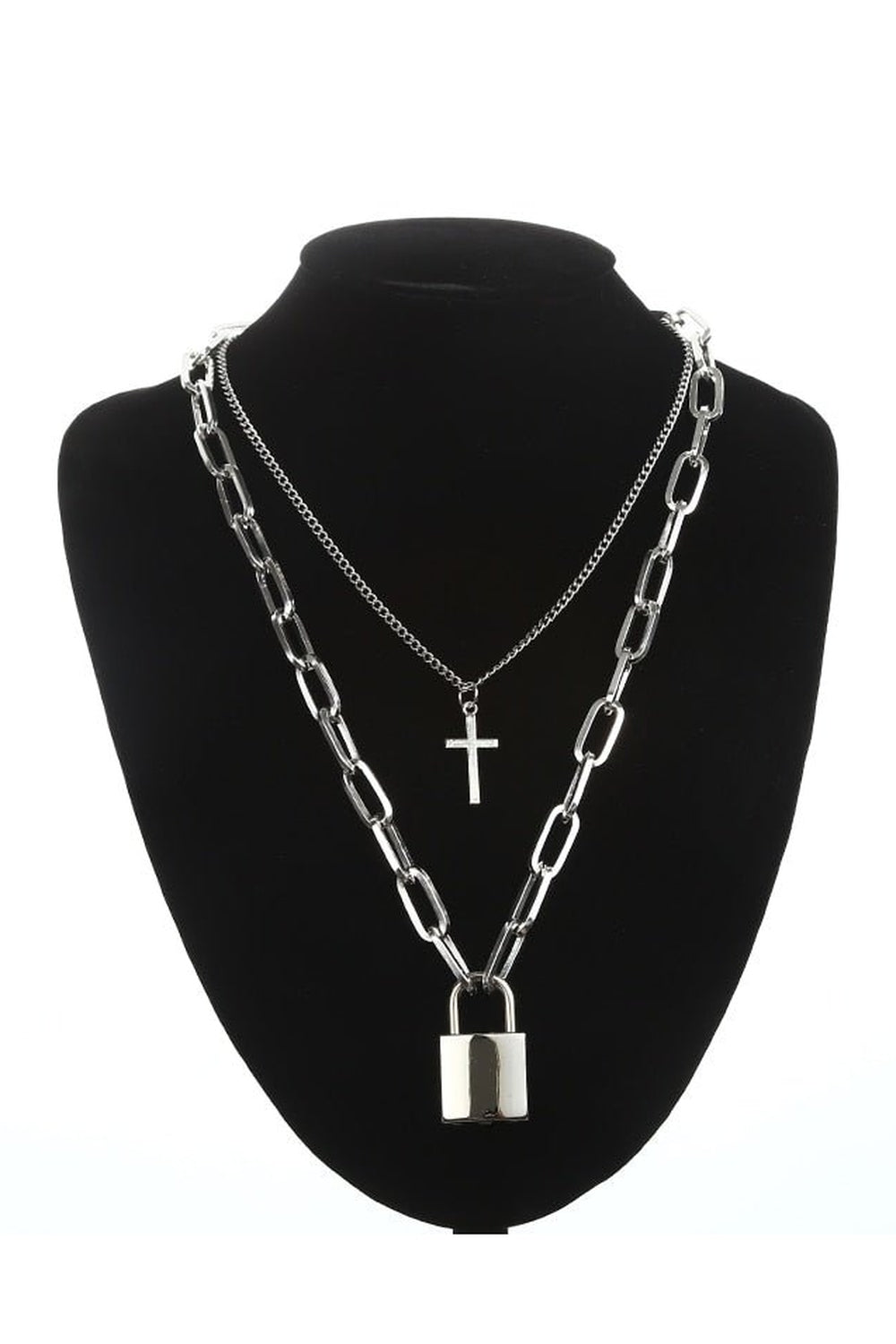 Grunge Aesthetic Cross Necklace