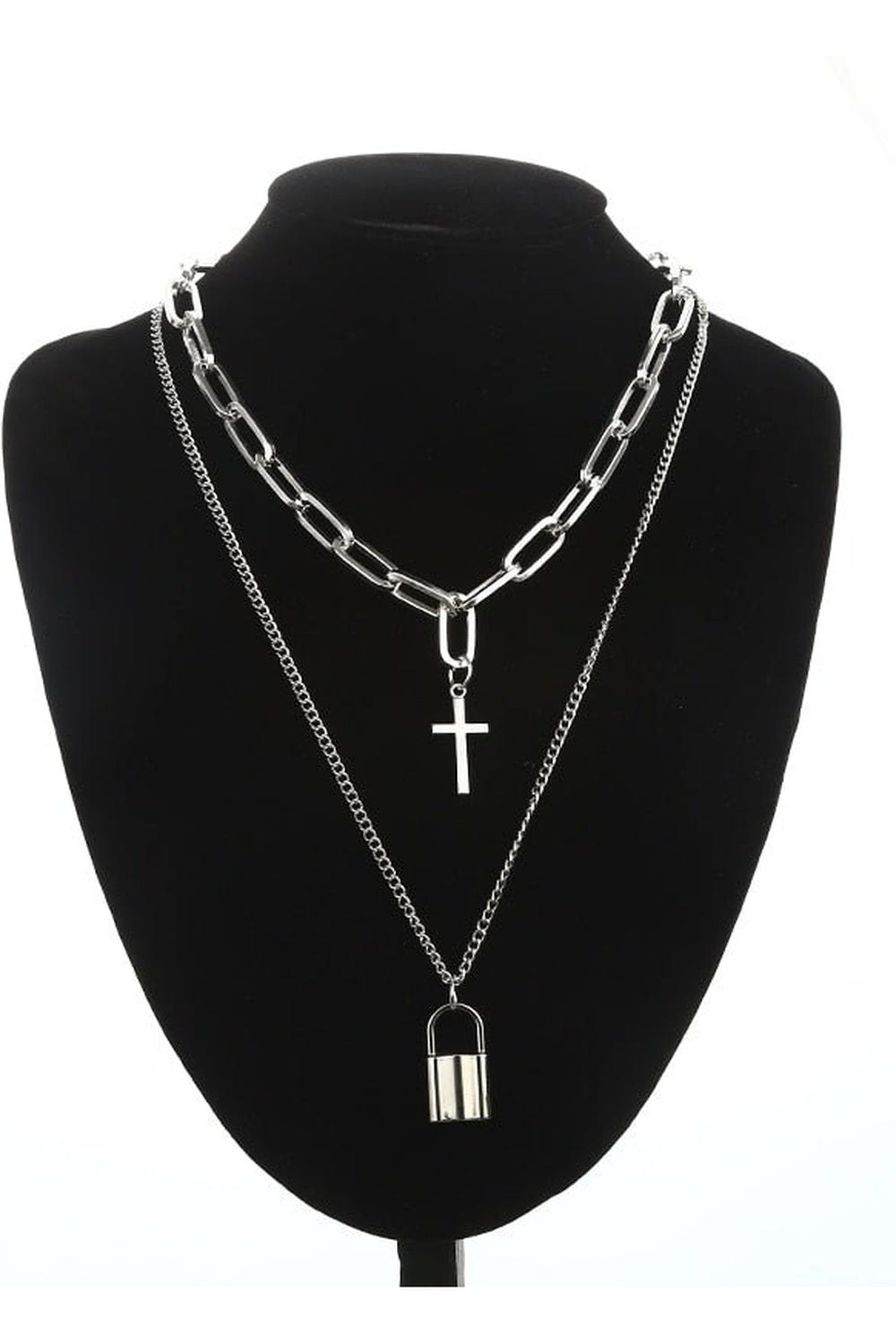 Grunge Aesthetic Cross Necklace