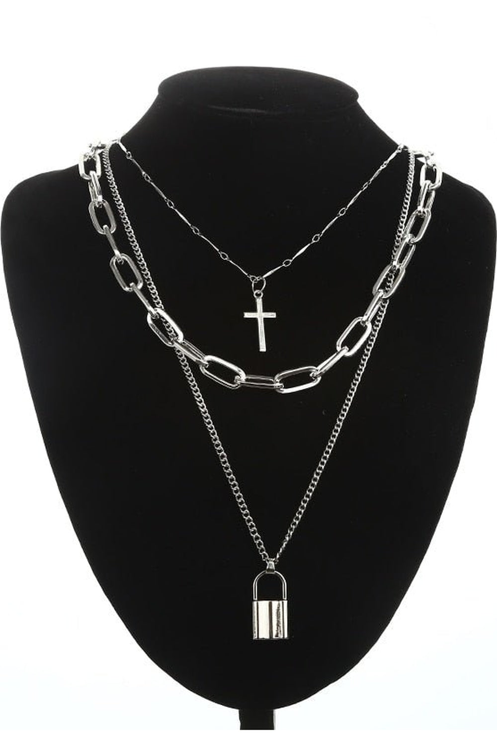 Grunge Aesthetic Cross Necklace