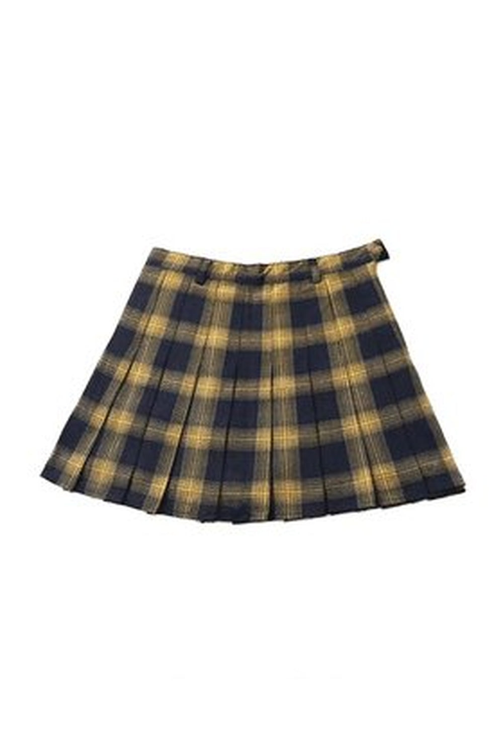 Grunge Checkered Mini Skirt