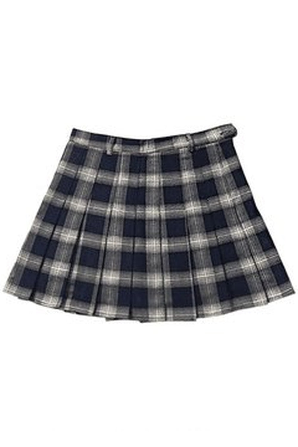 Grunge Checkered Mini Skirt