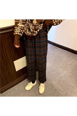 Grunge Fleece Plaid Pants