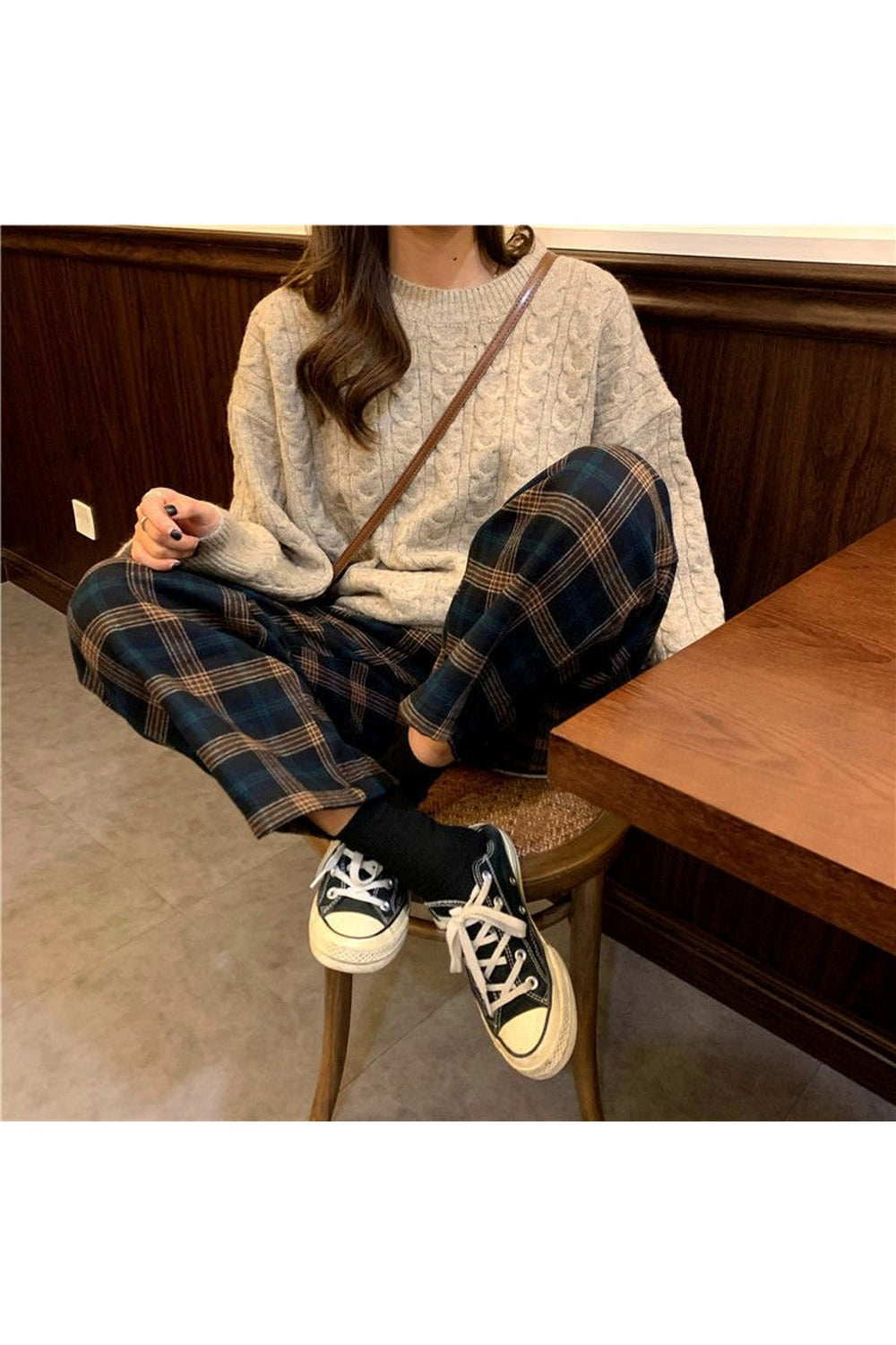 Grunge Fleece Plaid Pants