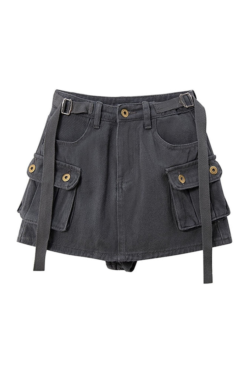 Grunge Grey Mini Skirt