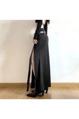 Grunge Punk Irregular Long Skirt