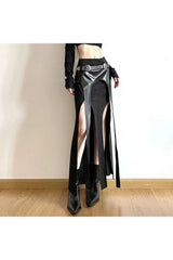 Grunge Punk Irregular Long Skirt