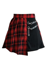 Grunge & Skate Girl Irregular Mini Skirt