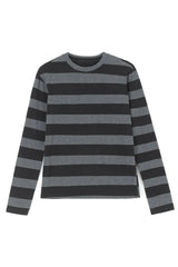 Grunge Striped Long Sleeve Top