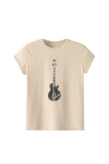 Guitar Print Casual T-shirt