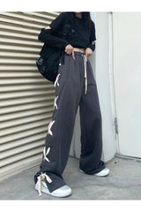 Harajuku Bandage Weite Hose