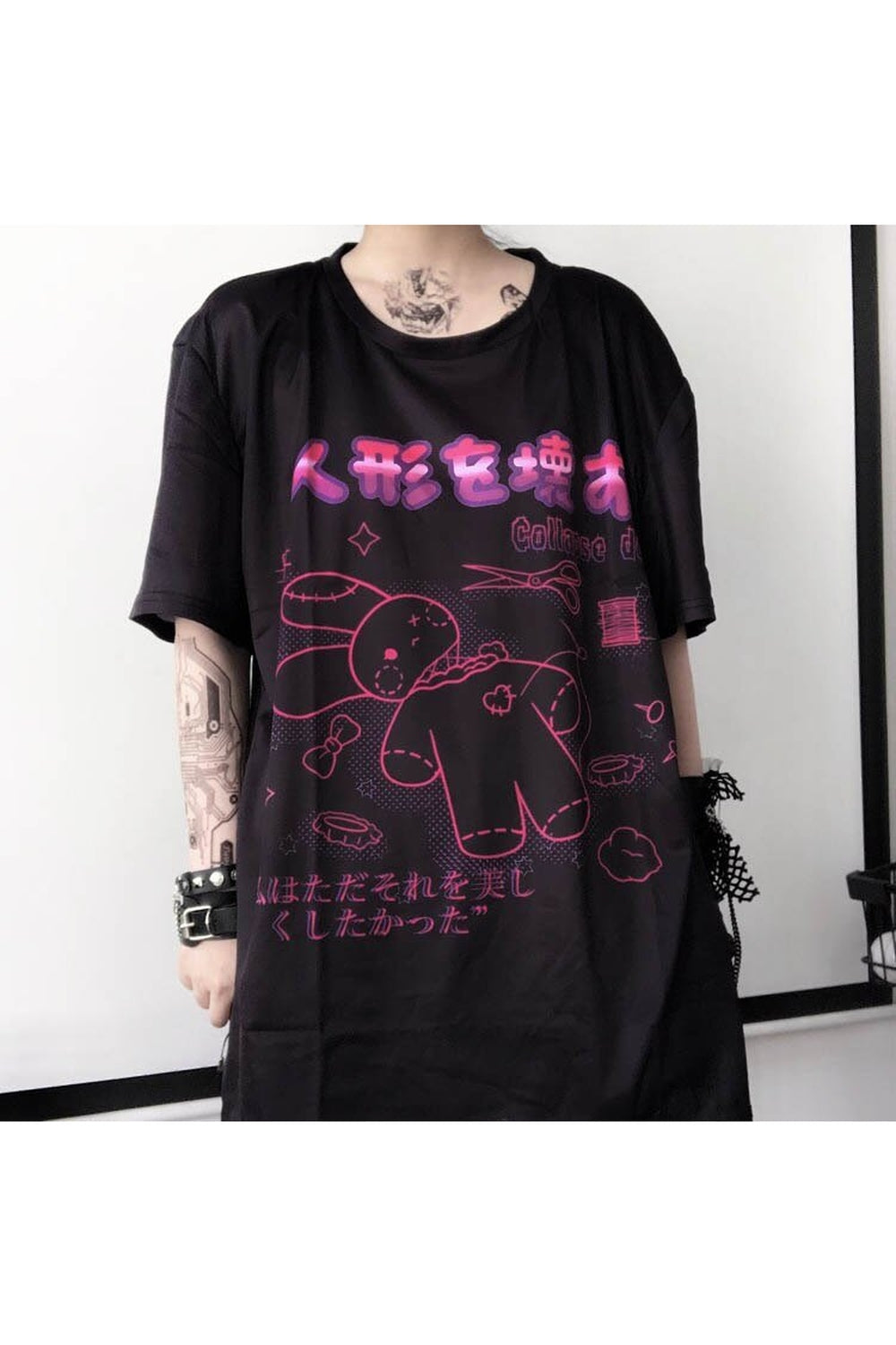 Harajuku Bunny Print T-shirts