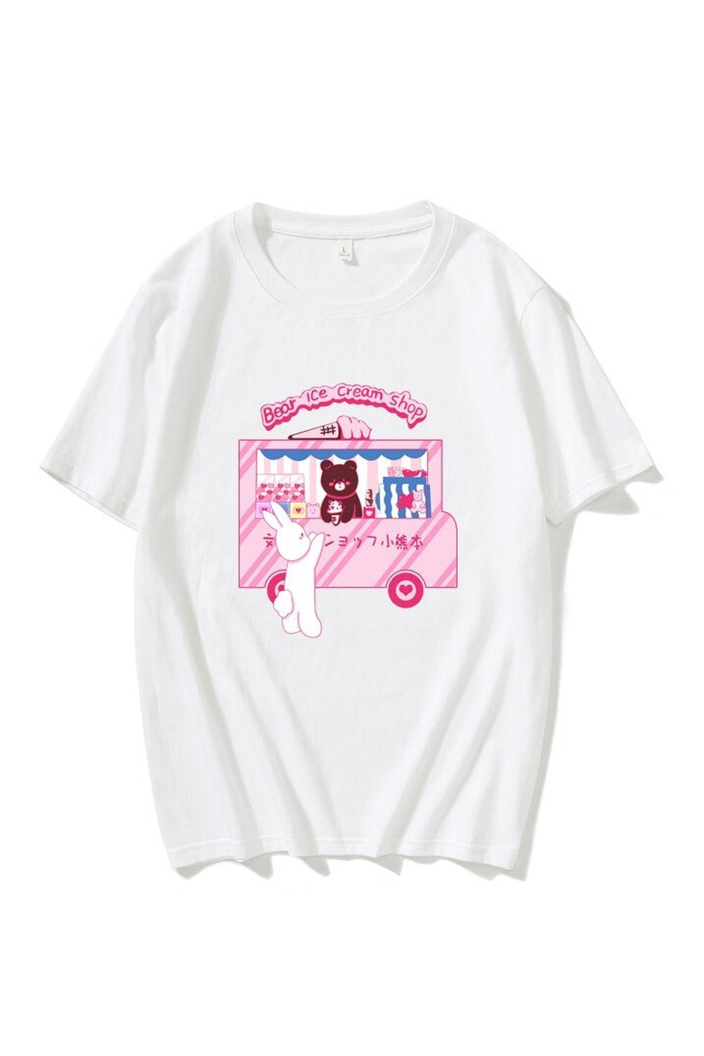 Harajuku Cute Bear Ice Cream T-shirt