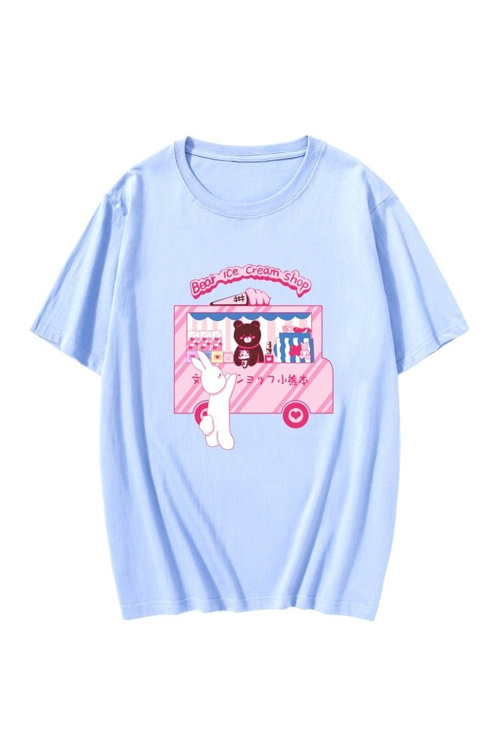 Harajuku Cute Bear Ice Cream T-shirt