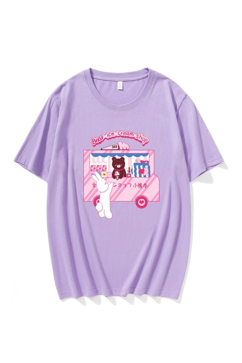 Harajuku Cute Bear Ice Cream T-shirt