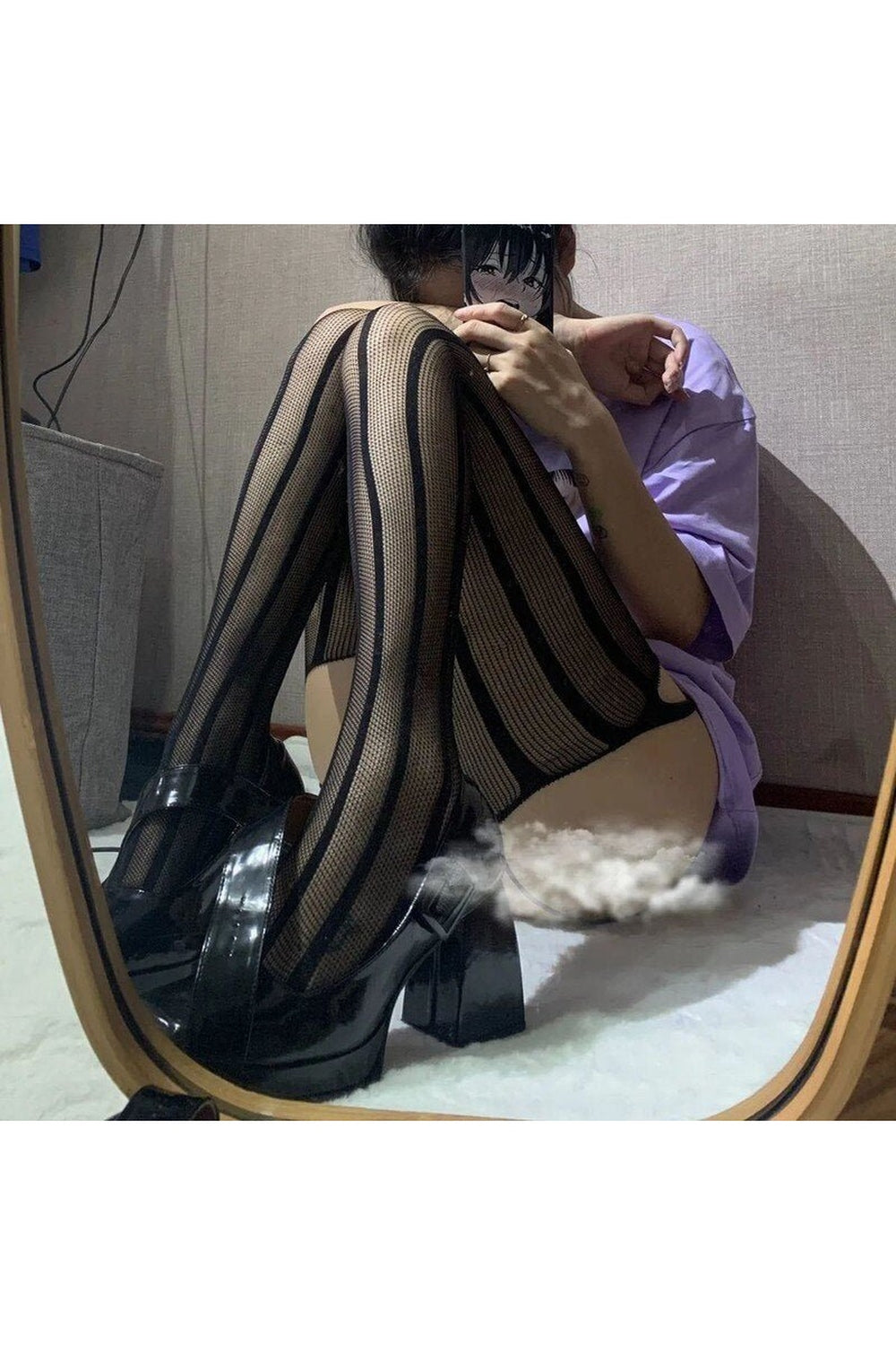 Harajuku Hollow out Fishnet Tights