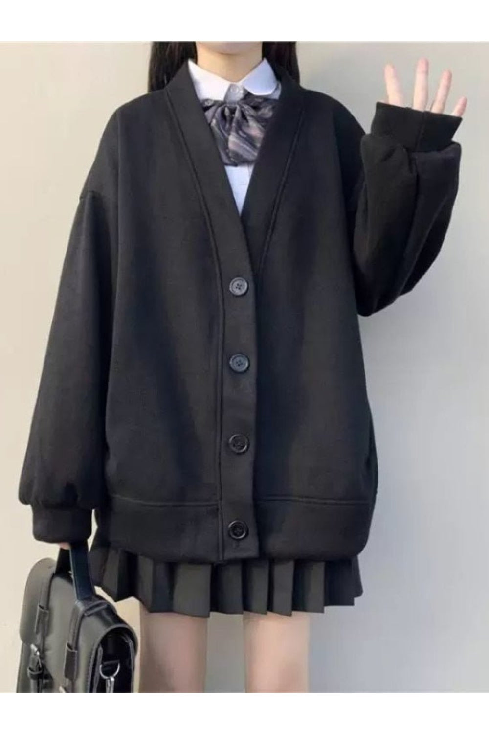 Fall Harajuku Kawaii Gray Cardigan