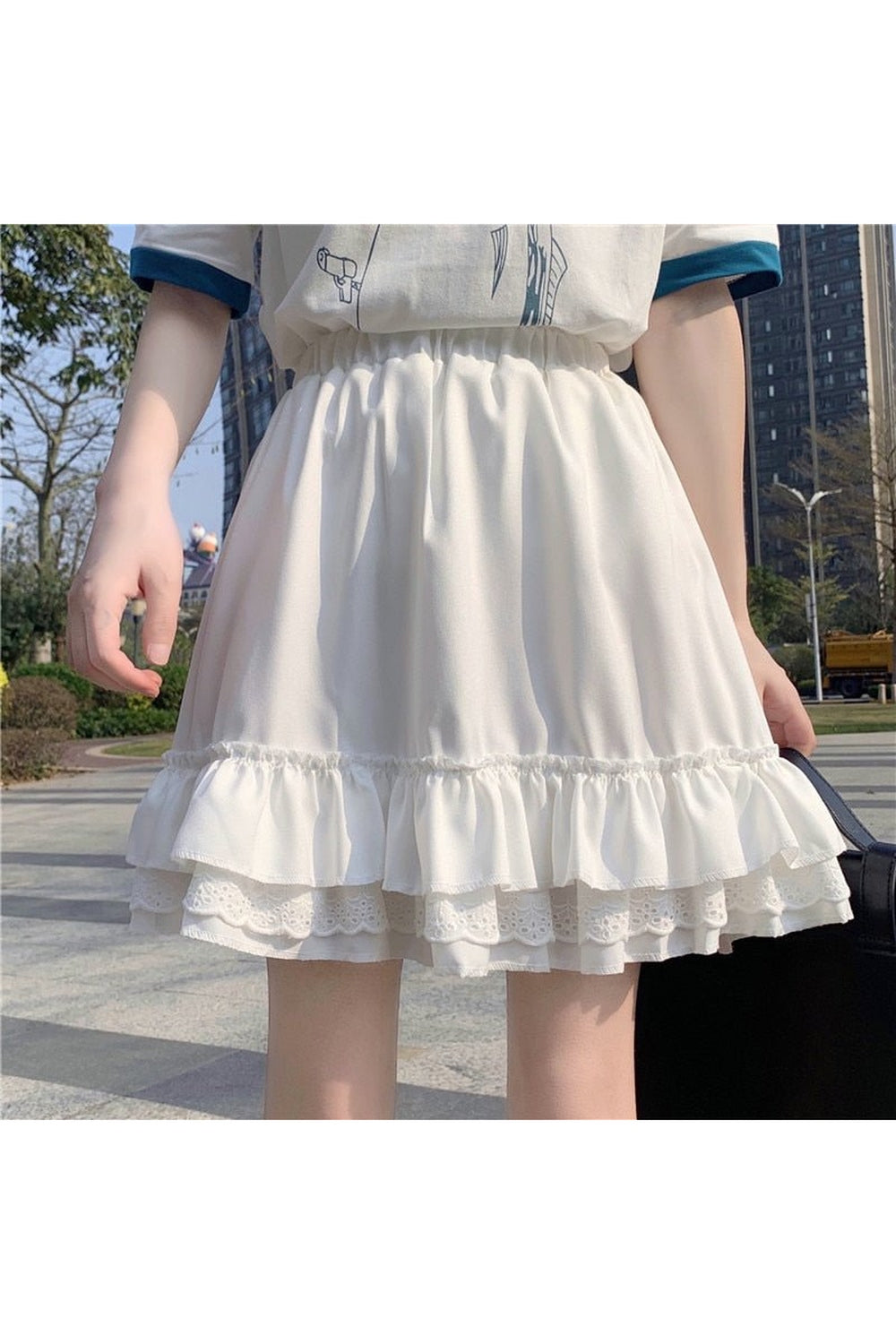 Harajuku Summer Ruffle Skirt