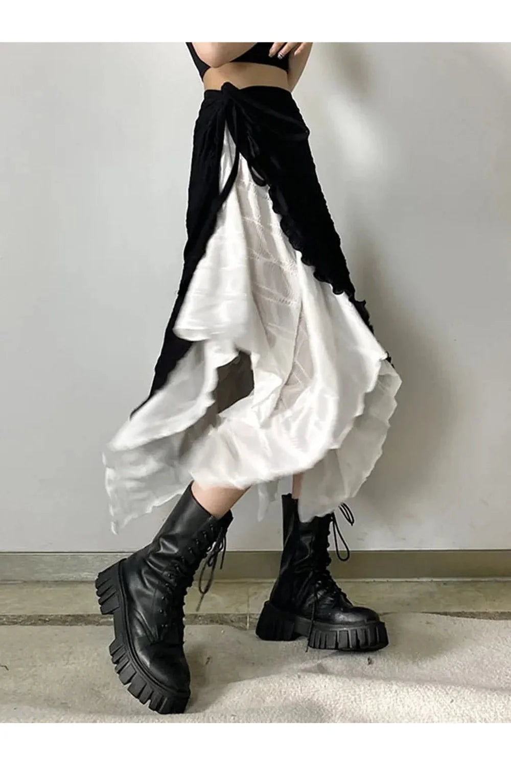 Jupes midi épissées Harajuku Y2K