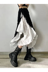 Jupes midi épissées Harajuku Y2K