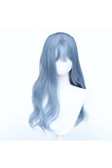 Haze Blue Long Wig