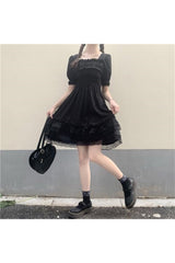 High Waist Gothic Dress