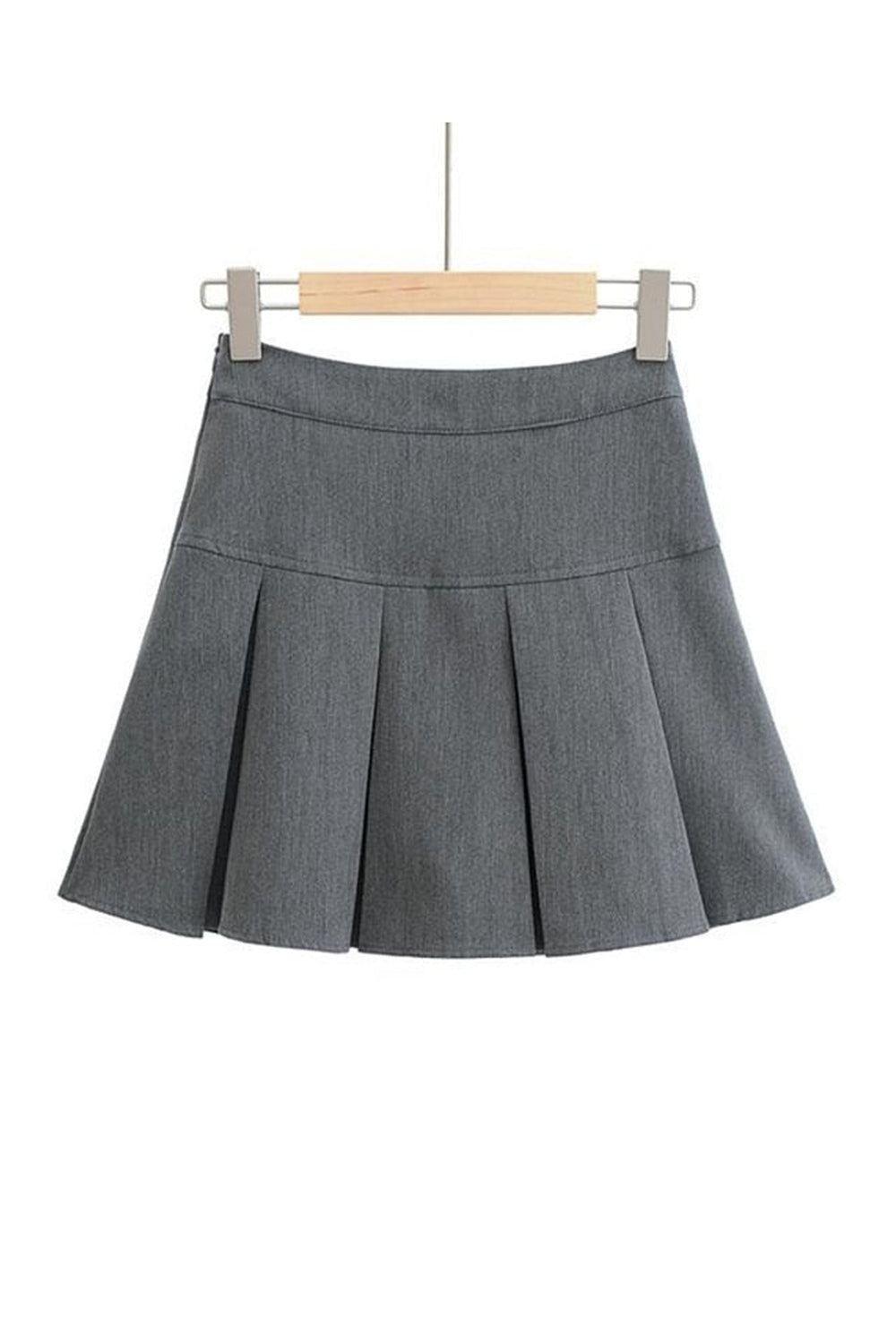 High Waist Pleated Mini Skirt