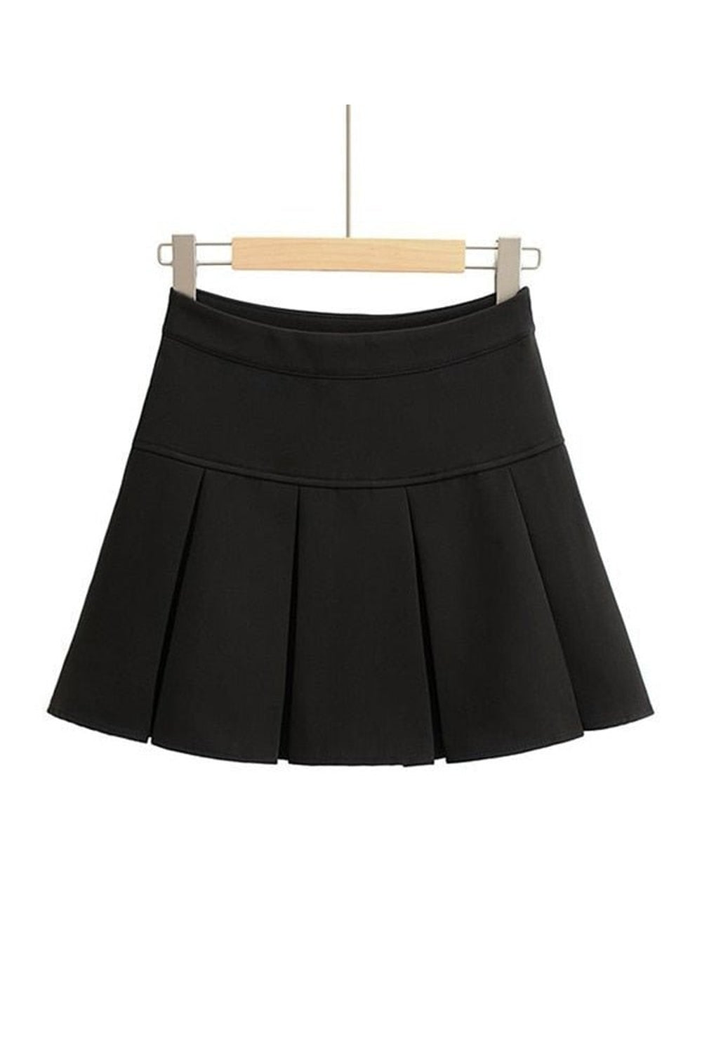 High Waist Pleated Mini Skirt