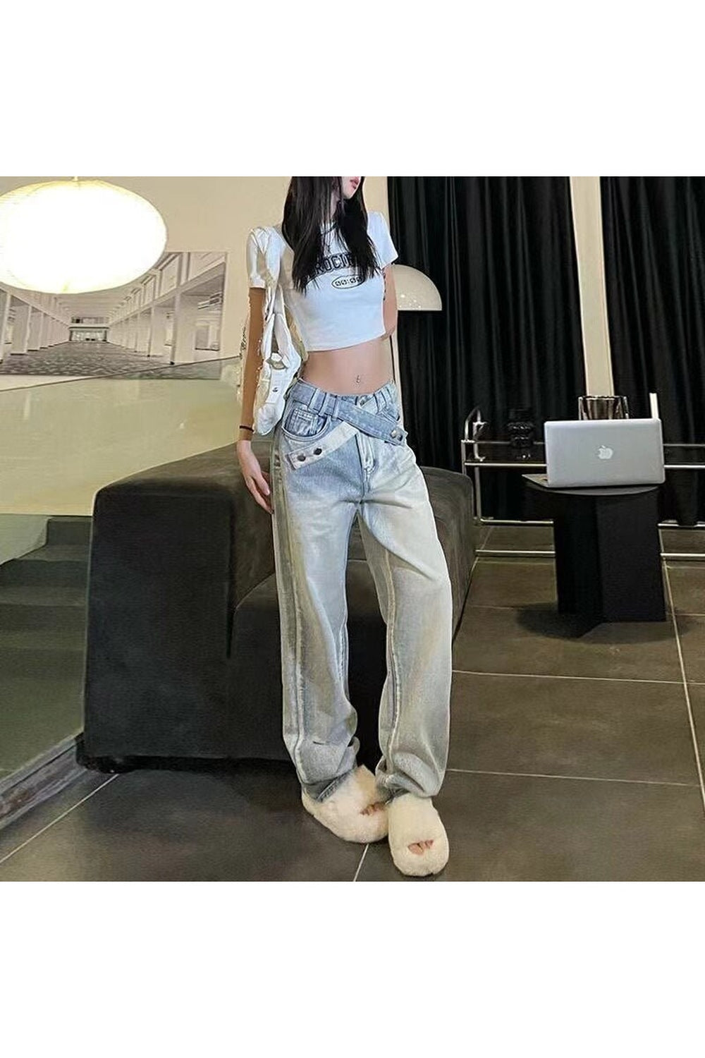 Fall High Waist Wide Leg Jeans