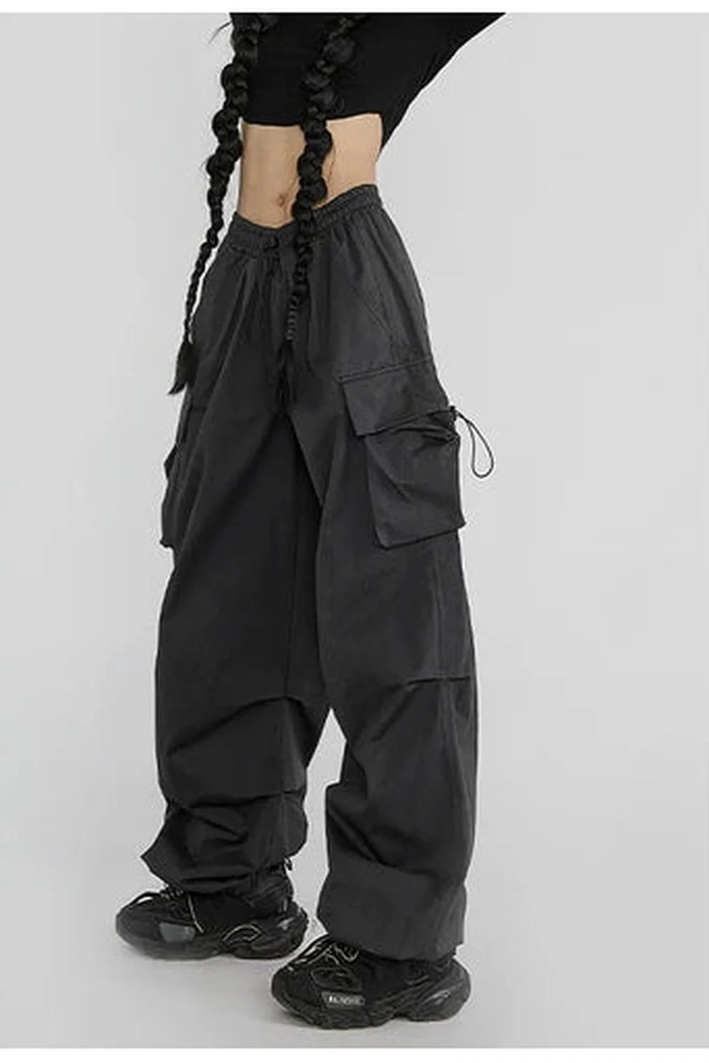 Fall High-Waisted Utility Track Pants