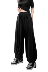 Pantalon oversize taille haute style hip-hop
