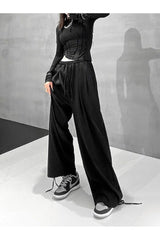 Pantalon oversize taille haute style hip-hop