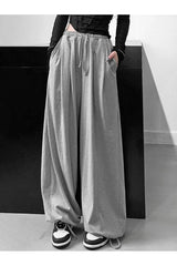 Pantalon oversize taille haute style hip-hop