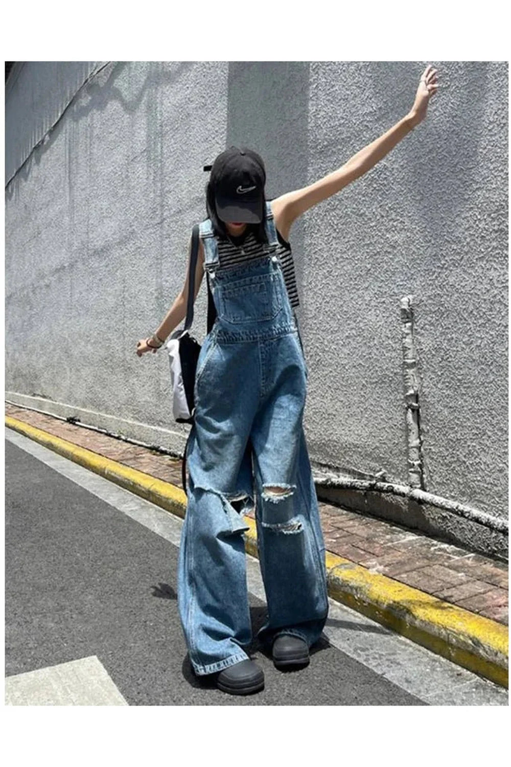 Hole Denim Jumpsuits