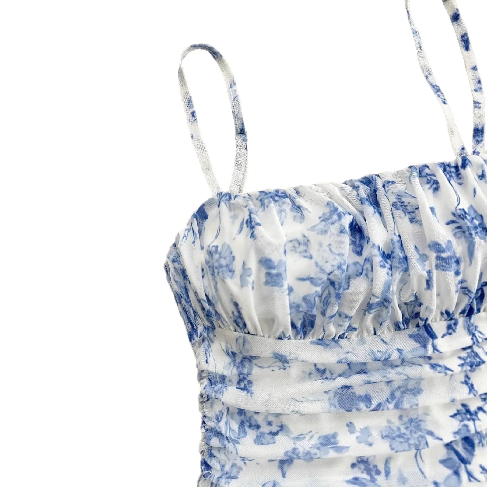 Floral Suspender Vacation Beach Dress