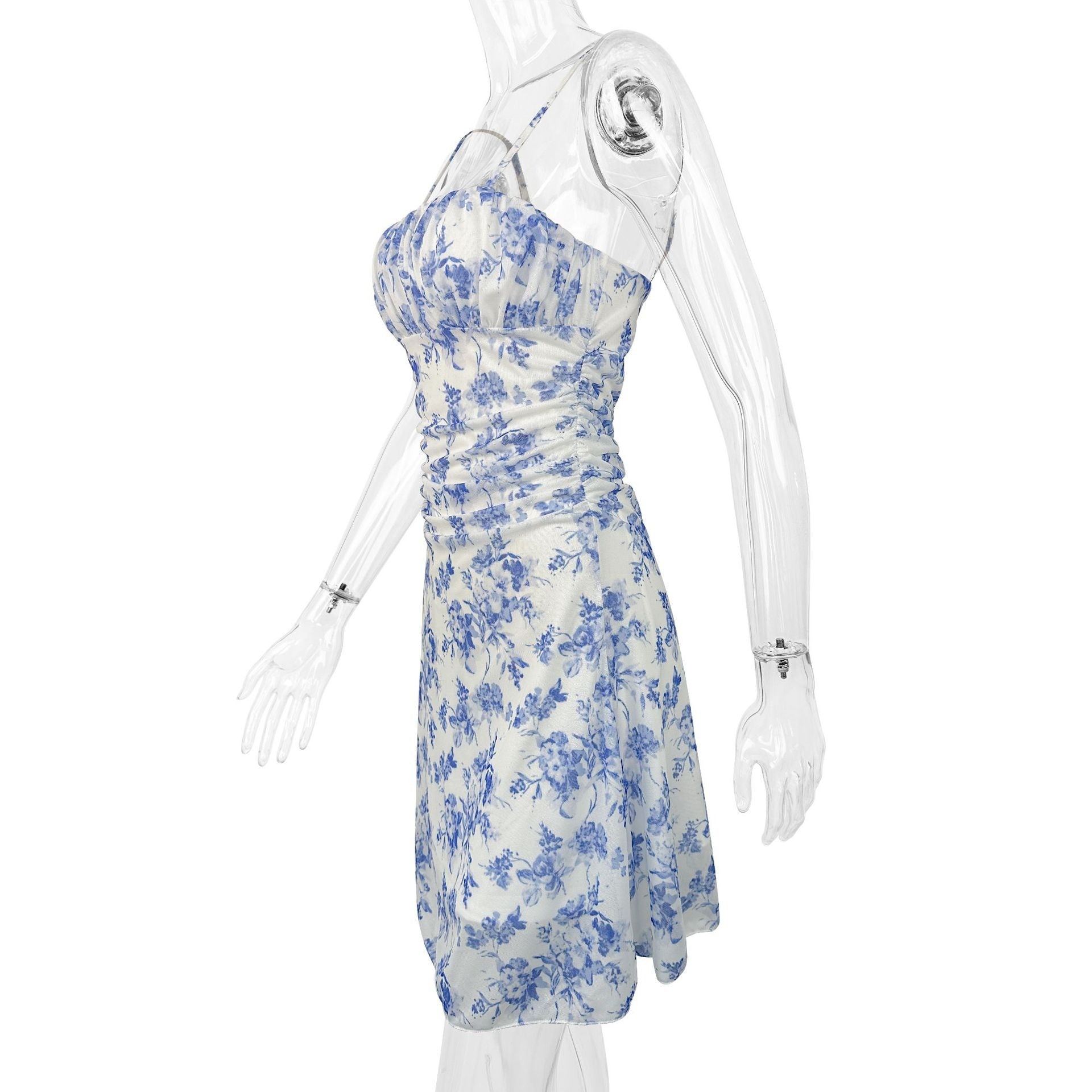 Floral Suspender Vacation Beach Dress