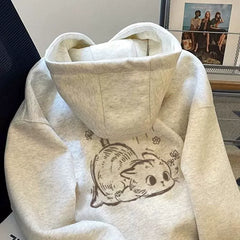 Stylish Fleece-Lined Hooded Thick Coat